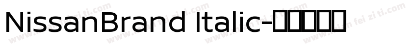 NissanBrand Italic字体转换